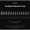 APRES Gel-X Sculpted Almond Long Tips 600pcs #APGX-S-AL