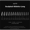 APRES Sculpted Stiletto Long Box of Tips 600pcs #APGX-S-STL
