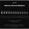 APRES Natural Almond Medium Box of Tips 600pcs #APGX-N-AM