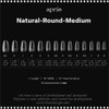 APRES Natural Round Medium Box of Tips 600pcs #APGX-N-RM
