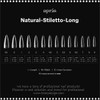 APRES Natural Stiletto Long Box of Tips 600pcs #APGX-N-STL
