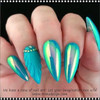 HOLOGRAPHIC GLITTER Effect, Fine Aqua 1g.