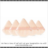 Triangle Powder Puff  Beige 5/Pack