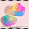 DAPPEN DISH Colorful Heart Shape with Lid 