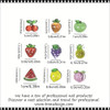 NAIL CHARM RESIN Assorted Fruit 50/Bag