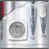 GLITTER TINSEL Hologram Silver 0.2 x 1.5mm Jar