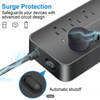  12 IN 1 Power Strip Surge Protector, 8 AC Outlets 3 USB 1 Type-C