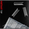 INSTANT TIP X-Long Nail, Square, Clear with Length Marked 120/Box