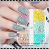 NAIL CHARM RESIN Mermaid Beads Assorted 6 Colors/Grid 