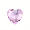 NAIL CHARM RHINESTONE Colorful Pointed Bottom Heart 20/Pack 