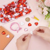 NAIL CHARM RHINESTONE Heart Crystal Acrylic Flat Back 20/Pack 