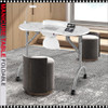 MANICURE TABLE with Dust Collector, White Line Art #MT-001