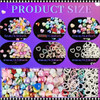 NAIL CHARM RESIN Mix Styles Heart Pearls  ~ 80/Pack