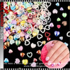 NAIL CHARM RESIN Mix Styles Heart Pearls  ~ 80/Pack NAIL CHARM RESIN Mix Styles Heart Pearls  ~ 80/Pack