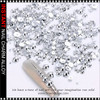 NAIL CHARM ALLOY Silver Half Round Beads Mixed Size 12 Grids