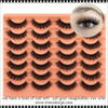 EYELASHES Faux Mink Lashes D Curl Strip Lashes 14/Pairs