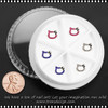 NAIL CHARM ALLOY & RHINESTONE Hollow Hello Kitty Pink, Blue, & Clear 6/Case