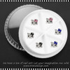 NAIL CHARM ALLOY & RHINESTONE Silver Hello Kitty Kawaii 6/Case