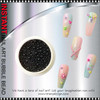 INSTANT NAIL ART Bubble Bead, Black Assorted Size