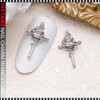 NAIL CHARM RHINESTONE  Square Diamond Planet & Cross 6/Wheel