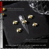 NAIL CHARM RHINESTON Ramadan Moon Star, Gold Bee & Retro Baroque 6/Wheel