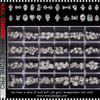 NAIL CHARM ALLOY &  RHINESTONE AB, 3D Shape Silvery Metal 120/Case #1