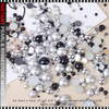 INSTANT PEARL & RHINESTONE MIXED – SILVER, BLACK & WHITE #42 3200/Case INSTANT PEARL & RHINESTONE MIXED – SILVER, BLACK & WHITE #42 3200/Case