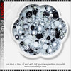 INSTANT PEARL & RHINESTONE Mixed Silver, Black & White 900/Case #42