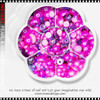 INSTANT PEARL & RHINESTONE Mixed Pink & Purple Tone 900/Case #01