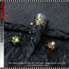 NAIL CHARM RHINESTONE Halloween Spider 6/Case