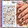 5D NAIL STICKER – EMBOSSED WESTERN COWBOY & DESERT DESIGNS #FEB-692