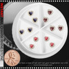 NAIL CHARM RHINESTONE Vibrant Mini Heart 12/Case