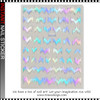 5D NAIL STICKER – ABSTRACTION, MULTICOLOR SILVER DIGITAL PULSE #DH-679 *