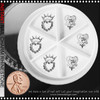 NAIL CHARM RHINESTONE Crown & Heart Shaped 6/Case