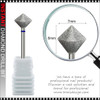 DIAMOND BIT Destly Rhombus Medium 3/32" Shaft