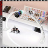TABLE LED LAMP Half Moon with Rhinestone & Controlled by Touch Display, Phone Holder, 48 Watt, White
