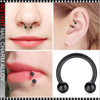 NAIL CHARM & TONGUE Stainless Steel Punk Style Barbell 12/Case #3