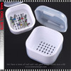 NAIL DRILL BITS Disinfectant Storage Box , White