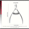 PROFESSIONAL Stainless Steel Cuticle Nipper with Sharp 5mm Blade