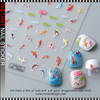 NAIL STICKER 5D Lucky Koi, Lotus Pond #TS-019