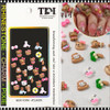 NAIL CHARM RESIN Hello Kitty Cute Khaki Cat Cartoon 24/Pack