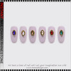 NAIL CHARM ALLOY Vintage Style Oval 12/Case