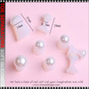 TOE SEPARATORS Soft Silicone with White Pearl 8pcs