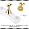 MAGNETIC Nail Art Display Silver 5/Set