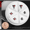 NAIL CHARM RHINESTONE Bleeding Heart, Spider , Dragon Silhouette 6/Case