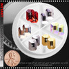 NAIL CHARM RHINESTONE Rectangular Cut – Multi-Color Crystal Stones 12/Case