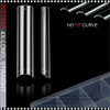 INSTANT NAIL TIP 4X-Long, No "C",  Straight Square, Half Cover, Clear 240/Case #YS-125 *