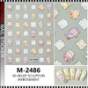 NAIL STICKER 5D SKULLOANDA CUTE BABYs #M-2486 NAIL STICKER 5D SKULLOANDA CUTE BABYs #M-2486