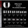 INSTANT Soft Gel Tips, Square, Toe & Nail, Half Cover, No "C", Clear 600/Case