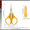SCISSOR  Stainless Steel Precision Craft, 3.4" Length, Orange SCISSOR  Stainless Steel Precision Craft, 3.4" Length, Orange